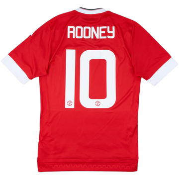 2015-16 Manchester United Home Shirt Rooney #10 - 6/10 - (XS)