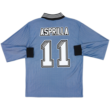 1996-97 Newcastle Away L/S Shirt Asprilla #11 - 8/10 - (M)