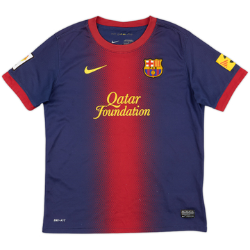 2012-13 Barcelona Home Shirt - 7/10 - (L.Boys)