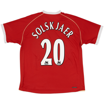 2006-07 Manchester United Home Shirt Solskjaer #20 - 5/10 - (L)