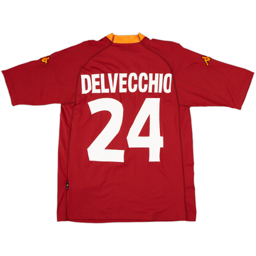 2000-01 Roma Home Shirt Delvecchio #24 - 7/10 - (XL)