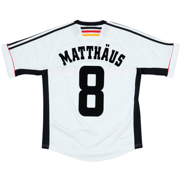 1998-00 Germany Home Shirt Matthaus #8 - 8/10 - (XL.Boys)