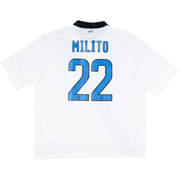2011-12 Inter Milan Away Shirt Milito #22 - 10/10 - (XXL)