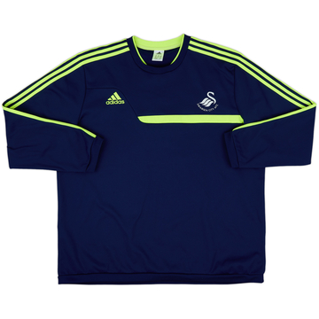 2013-14 Swansea adidas Sweat Top - 8/10 - (XXL)