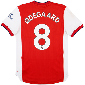 2021-22 Arsenal Authentic Home Shirt Odegaard #8 - 7/10 - (S)