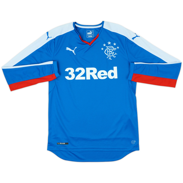 2015-16 Rangers Home L/S Shirt - 10/10 - (S)