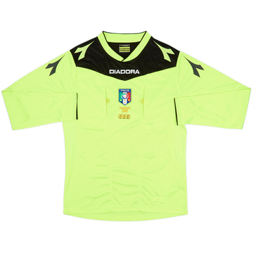2014-15 Italy Diadora Referee L/S Shirt - 7/10 - (S)