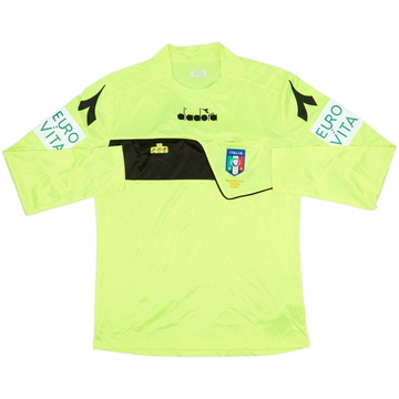2017-18 Italy Diadora Referee L/S Shirt - 9/10 - (M)