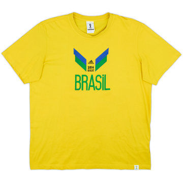 2014 Brazil adidas World Cup Graphic Tee - 7/10 - (L)