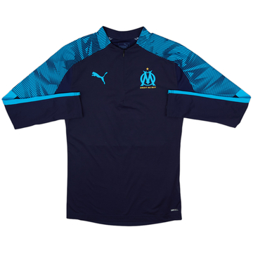 2019-20 Olympique Marseille Puma 1/4 Zip Drill Top - 10/10 - (XS)