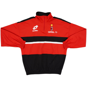 1994-95 AC Milan Lotto 1/4 Zip Drill Top - 8/10 - (XL)