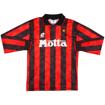 1993-94 AC Milan Home L/S Shirt - 9/10 - (M)