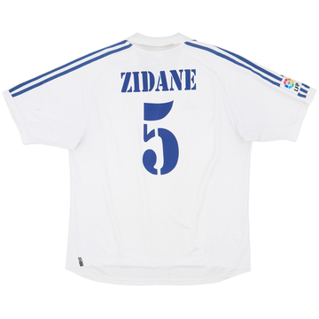 2001 Real Madrid Home Shirt Zidane #5 - 5/10 - (XL)
