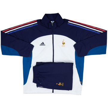 2002-03 France adidas Full Tracksuit - 7/10 - (L)