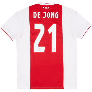 2018-19 Ajax Home Shirt De Jong #21 - 8/10 - (M)