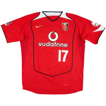 2005 Urawa Red Diamonds Home Shirt #17 (Hasebe) - 8/10 - (L)