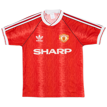 1990-92 Manchester United Home Shirt - 8/10 - (S)