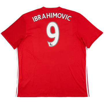 2016-17 Manchester United Home Shirt Ibrahimovic #9 - 8/10 - (XXL)