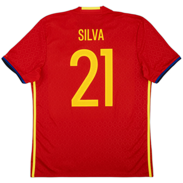 2016-17 Spain Home Shirt Silva #21 (L)
