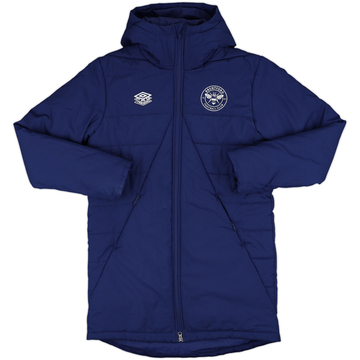 2021-22 Brentford Umbro Hooded Padded Bench Coat - 8/10 - (M)