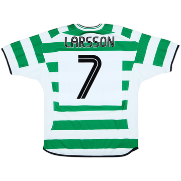 2001-03 Celtic Home Shirt Larsson #7 - 6/10 - (L)