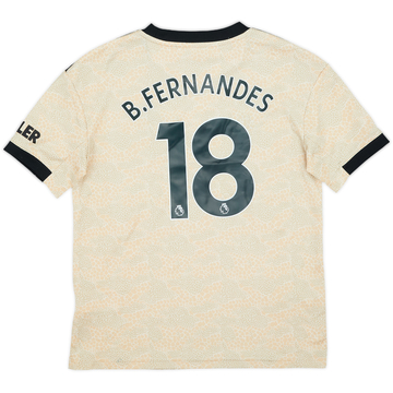 2019-20 Manchester United Away Shirt B.Fernandes #18 - 7/10 - (M.Boys)