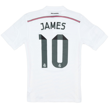 2014-15 Real Madrid Authentic Home Shirt James #10 - 8/10 - (S)