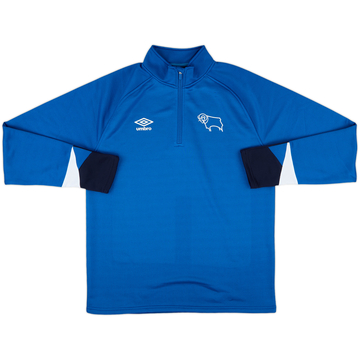 2022-23 Derby County Umbro 1/4 Zip Training Top - 9/10 - (L)