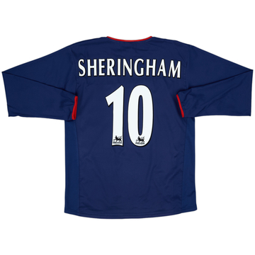 2003-04 Portsmouth Away L/S Shirt Sheringham #10 - 8/10 - (M)