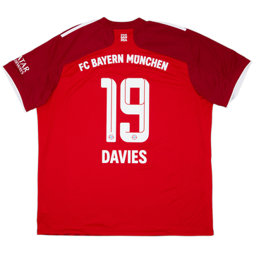 2021-22 Bayern Munich Home Shirt Davies #19 - 7/10 - (XXL)