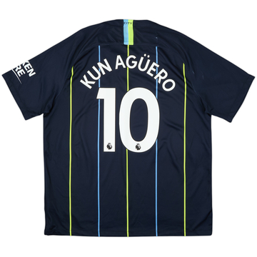 2018-19 Manchester City Away Shirt Kun Aguero #10 - 8/10 - (XL)