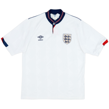 1987-90 England Home Shirt - 8/10 - (L)