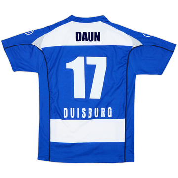 2007-08 MSV Duisburg Home Shirt Daun #17 - 8/10 - (S)