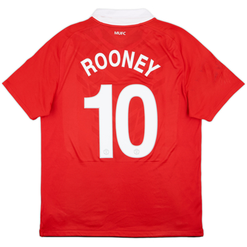 2010-11 Manchester United Home Shirt Rooney #10 - 8/10 - (L)