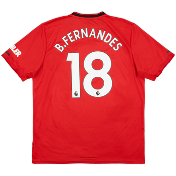 2019-20 Manchester United Home Shirt B.Fernandes #18 - 5/10 - (XL)