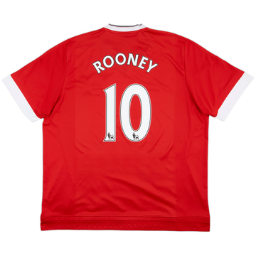 2015-16 Manchester United Home Shirt Rooney #10 - 8/10 - (3XL)