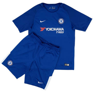 2017-18 Chelsea Home Shirt & Shorts - 8/10 - (XL.Boys)