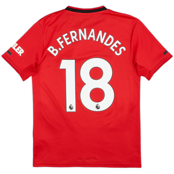 2019-20 Manchester United Home Shirt B.Fernandes #18 - 7/10 - (S)