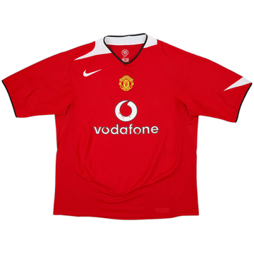 2004-06 Manchester United Home Shirt - 5/10 - (XL)
