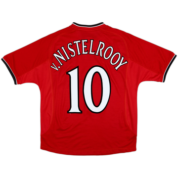 2000-02 Manchester United Home Shirt V.Nistelrooy #10 - 8/10 - (Y)