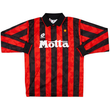1994-95 AC Milan Home L/S Shirt - 8/10 - (L)