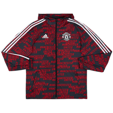 2018-19 Manchester United adidas Hooded Track Jacket - 7/10 - (S)