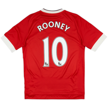 2015-16 Manchester United Home Shirt Rooney #10 - 7/10 - (XL.Boys)