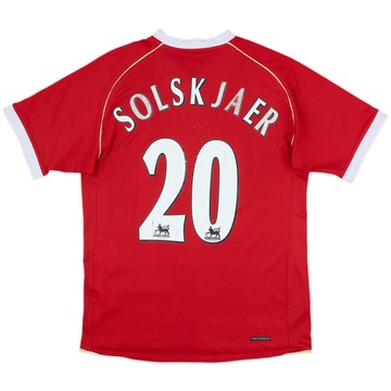 2006-07 Manchester United Home Shirt Solskjaer #20 - 5/10 - (S)