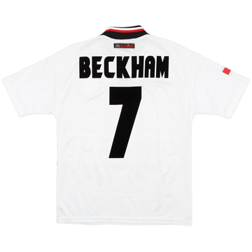 1997-99 Manchester United Away Shirt Beckham #7 - 8/10 - (Y)