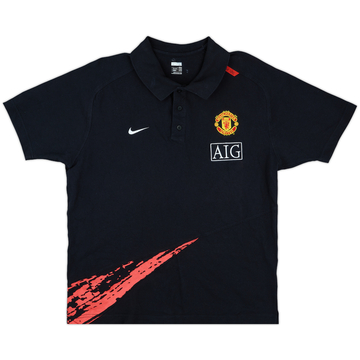 2007-08 Manchester United Nike Polo Shirt - 9/10 - (L)