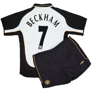 2001-02 Manchester United Centenary Away/Third Shirt & Shorts Beckham #7 - 6/10 - (M)
