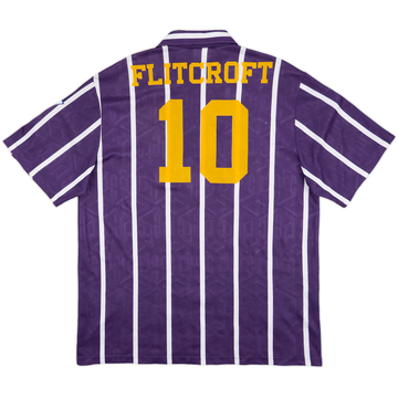 1993-94 Manchester City Away Shirt Flitcroft #10 - 6/10 - (XL)