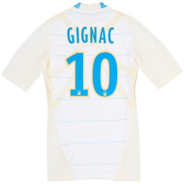 2010-11 Olympique Marseille Player Issue TechFit Home Shirt Gignac #10 - 6/10 - (M)