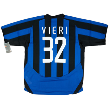 2003-04 Inter Milan Player Issue Home Shirt Vieri #32 (XL)